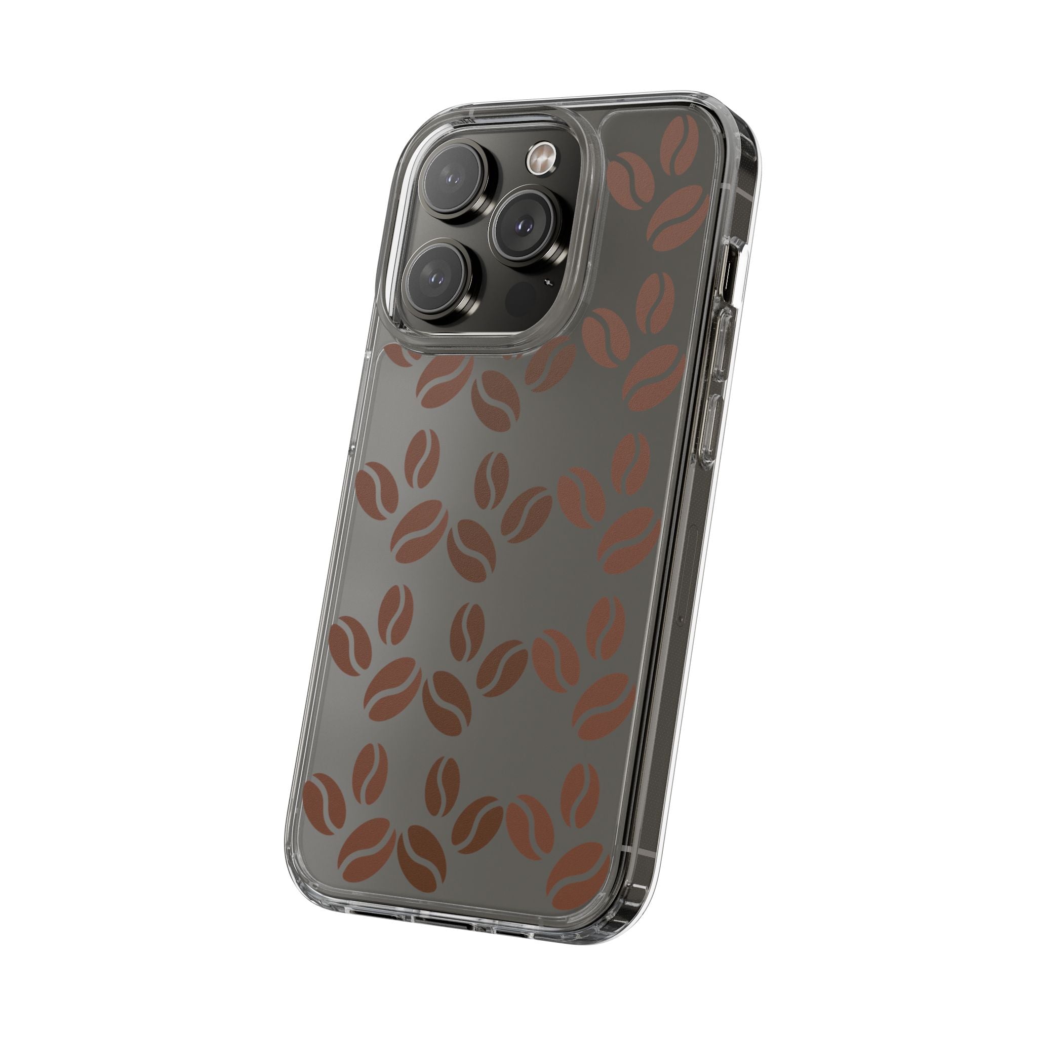 Coffee Beans Clear Phone Case