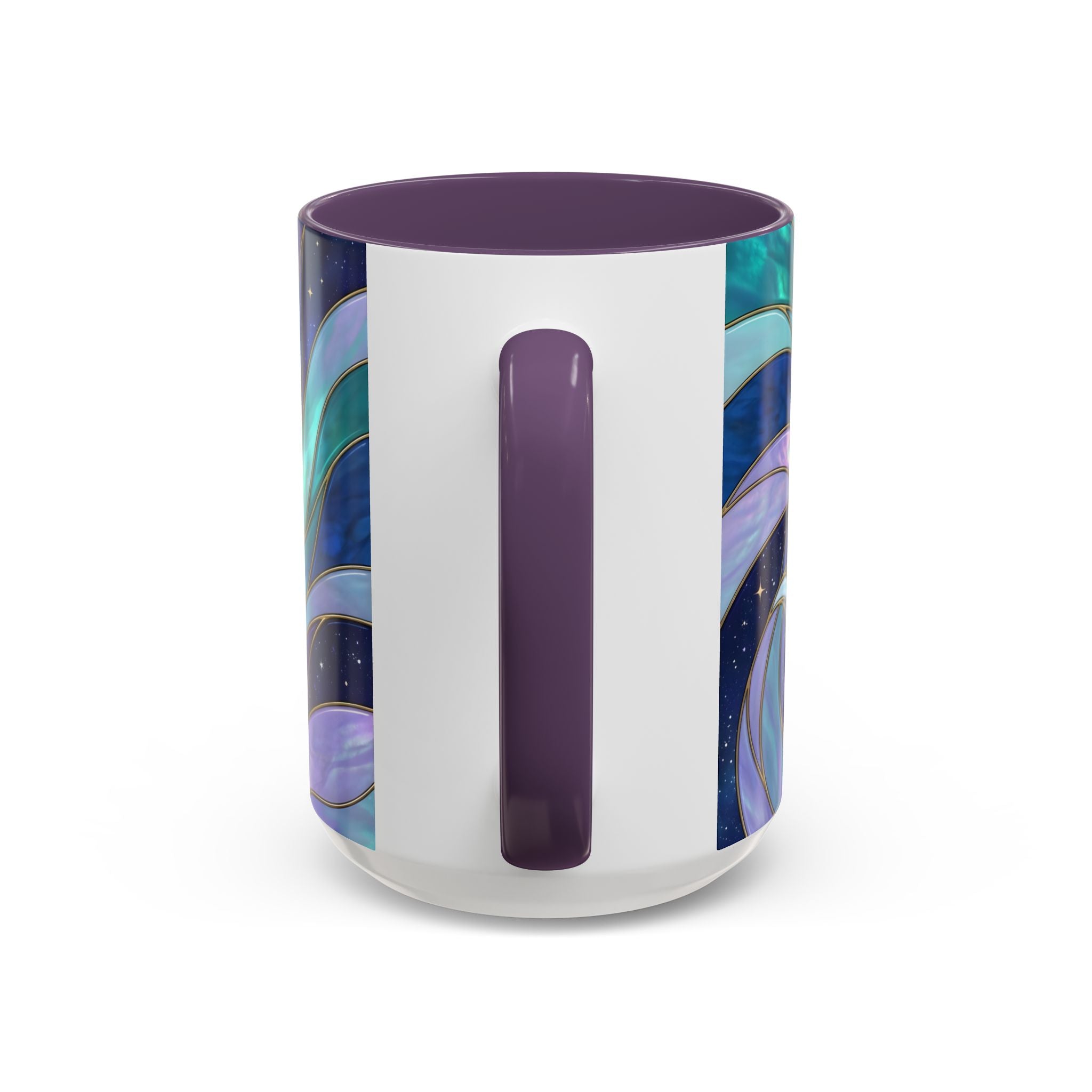 Celestial Wolf Stained Glass Style Mug