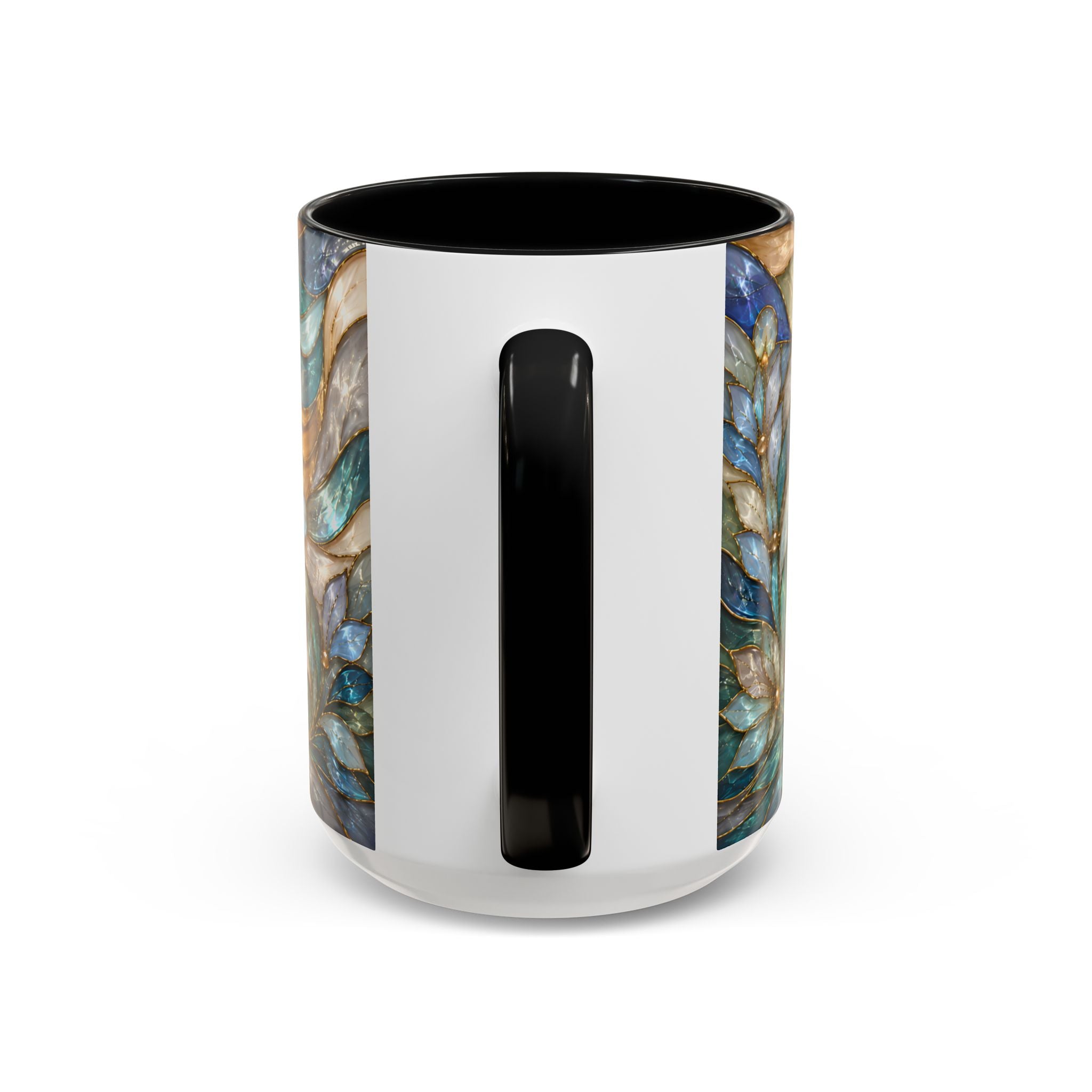 Blue Glow Great Pyrenees Stained Glass Style Mug