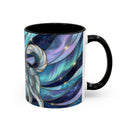 Aurora Husky Stained Glass Style Mug