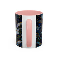Moonlit Howl Wolf Stained Glass Style Mug