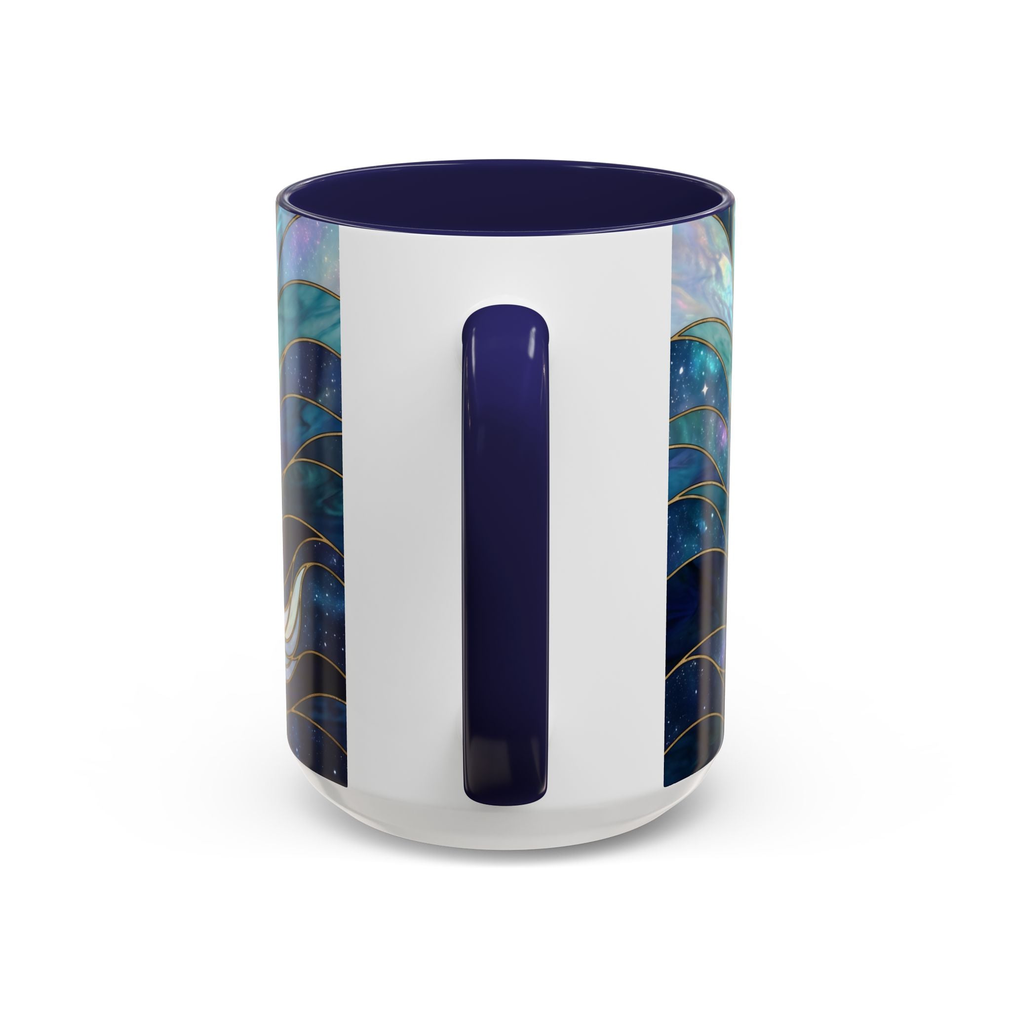 Moonlit Wolf Stained Glass Style Mug