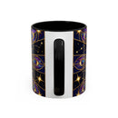 Celestial Peacock Stained Glass Style Mug