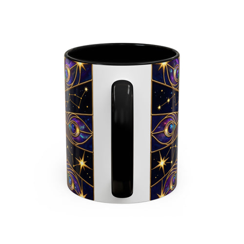 Celestial Peacock Stained Glass Style Mug