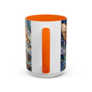 Celestial Running Fox Stained Glass Style Mug