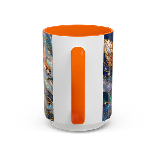 Celestial Running Fox Stained Glass Style Mug