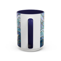 Pearl White Wolf Stained Glass Style Mug