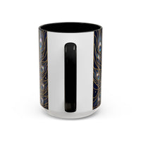 Moonlit Peacock Stained Glass Style Mug