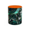 Teal Green Stained Glass Style Mug