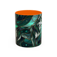 Teal Green Stained Glass Style Mug