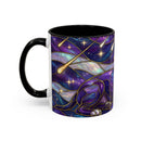 Cosmic Glow Staffy Stained Glass Style Mug