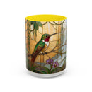 Tropical Hummingbird Stained Glass Style Mug