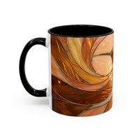 Honey Glow Hummingbird Stained Glass Style Mug