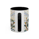 Classic Peacock Stained Glass Style Mug