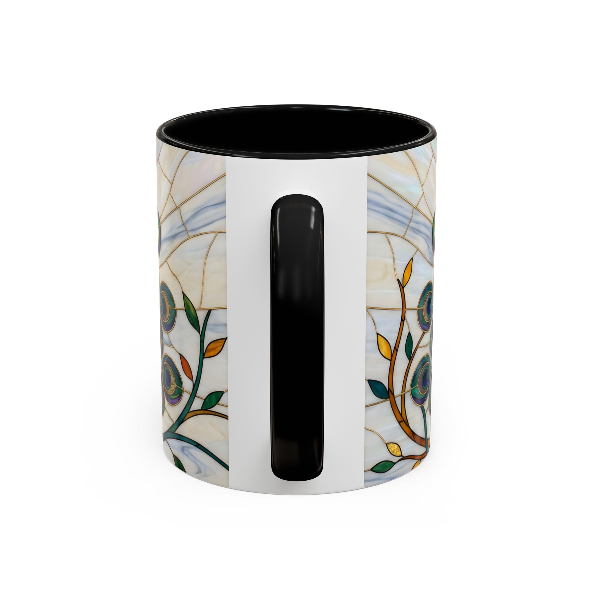 Classic Peacock Stained Glass Style Mug