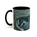 Forest Wolf Stained Glass Style Mug