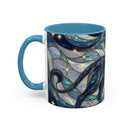 Sapphire Lion Stained Glass Style Mug