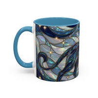 Sapphire Lion Stained Glass Style Mug