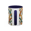 Elegant Peacock Stained Glass Style Mug