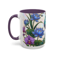 Blooming Peacock Stained Glass Style Mug