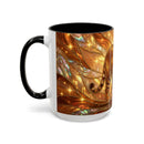 Golden Tiger Stained Glass Style Mug