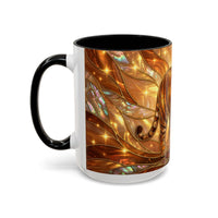Golden Tiger Stained Glass Style Mug