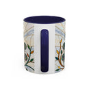 Classic Peacock Stained Glass Style Mug