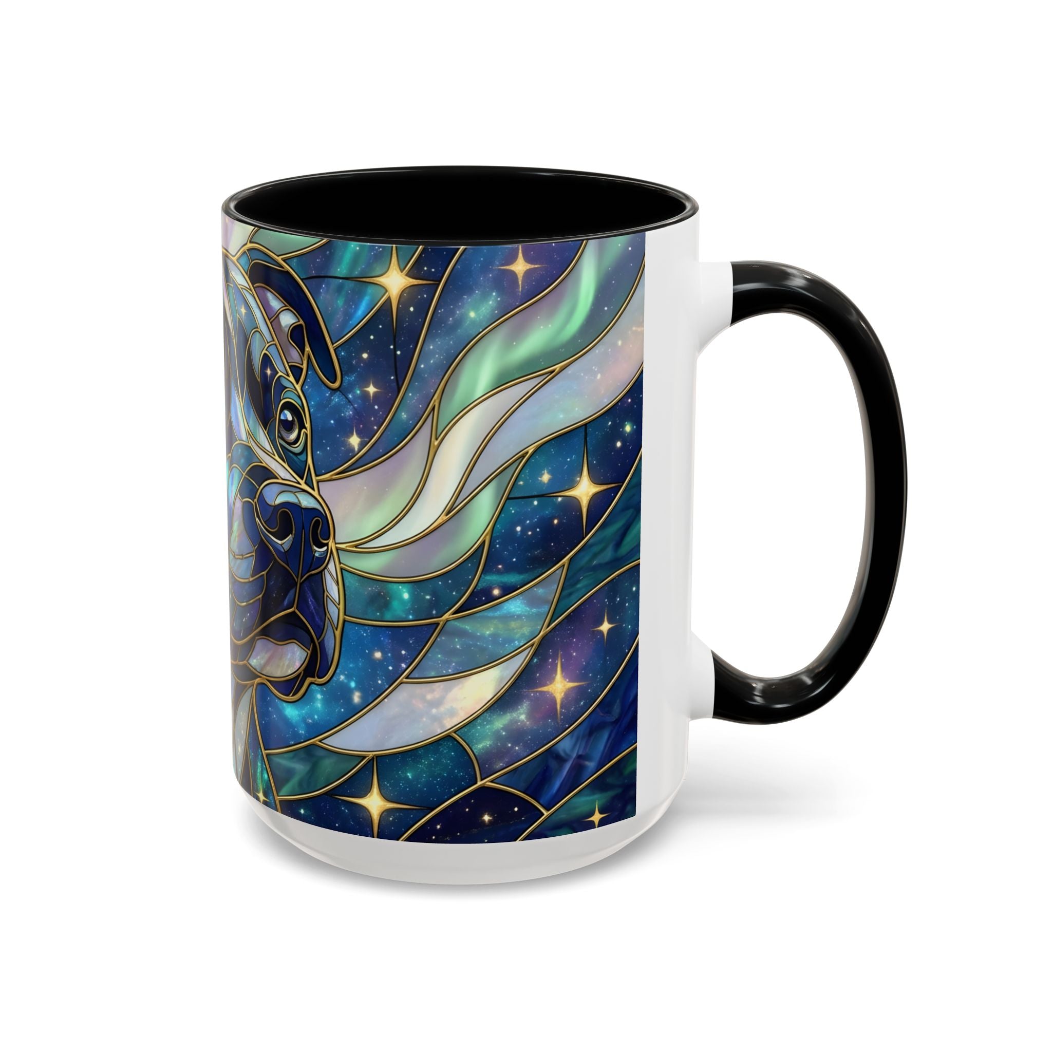 Celestial Staffy Stained Glass Style Mug