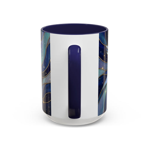 Midnight Hummingbird Stained Glass Style Mug