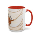 Custom Dog Portrait Stained Glass Style Mug