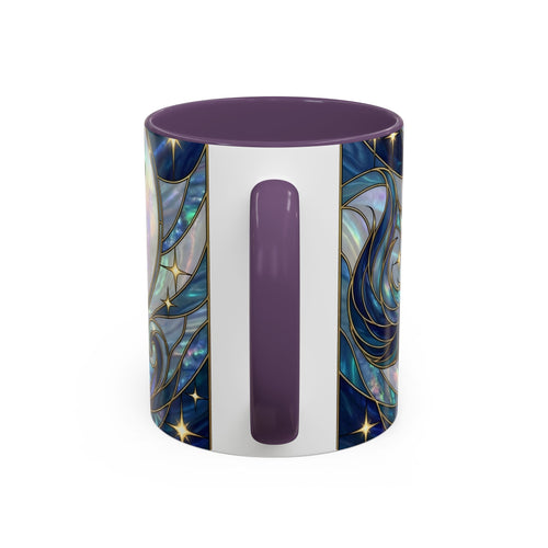 Sapphire Wolf Stained Glass Style Mug