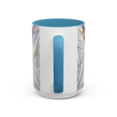 Rainbow Hummingbird Stained Glass Style Mug