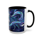 Wolf Kiss Stained Glass Style Mug