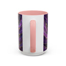 Amethyst Great Pyrenees Stained Glass Style Mug