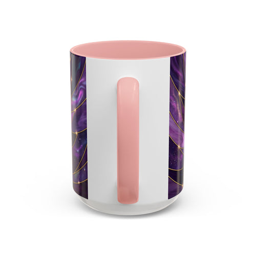 Amethyst Great Pyrenees Stained Glass Style Mug