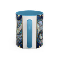 Sapphire Lion Stained Glass Style Mug