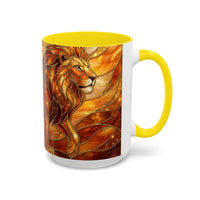 Wildfire Lion Stained Glass Mug