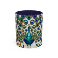 Classic Peacock Stained Glass Style Mug