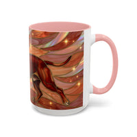 Warm Ember Staffy Stained Glass Style Mug