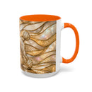 Golden Glow Poodle Stained Glass Style Mug