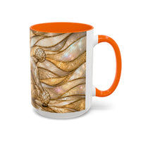 Golden Glow Poodle Stained Glass Style Mug