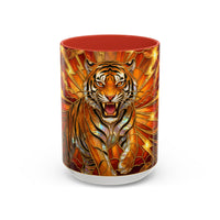 Thunder Tiger Stained Glass Style Mug