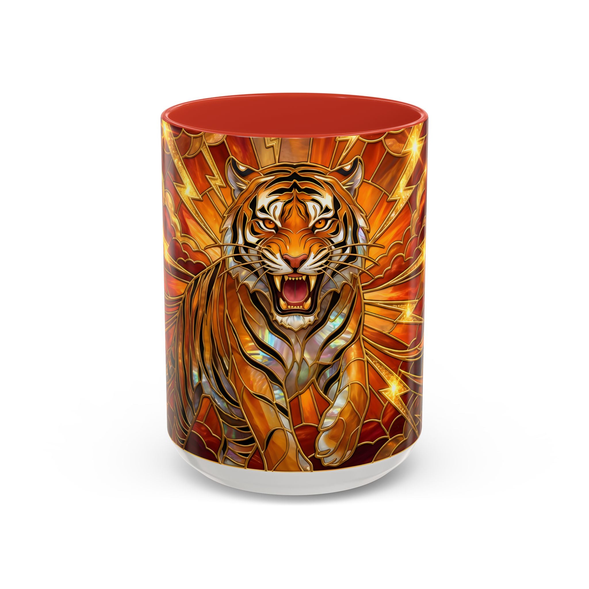Thunder Tiger Stained Glass Style Mug