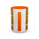 Golden Sakura Lion Stained Glass Style Mug