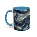 Sapphire Wolf Stained Glass Style Mug