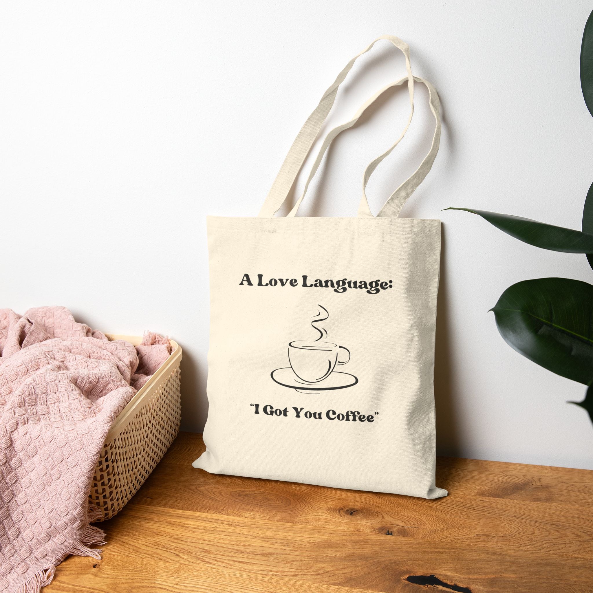 A Love Language Cotton Tote Bag