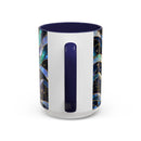 Northern Lights Wolf Stained Glass Style Mug
