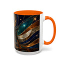 Warm Glow Rottweiler Stained Glass Style Mug