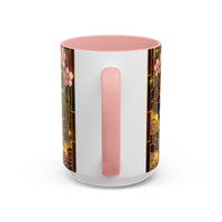 Sakura Lion Stained Glass Style Mug