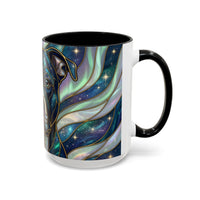 Aurora Glow Staffy Stained Glass Style Mug